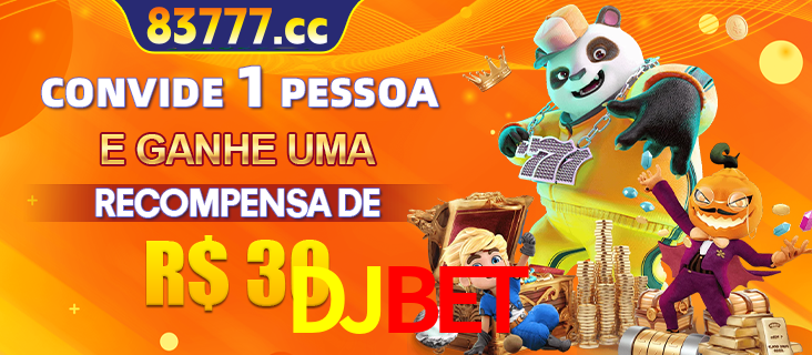 Banner institucional da DJBET sobre parceria de marcas e criação de uma marca de excelência, apresentando os mascotes de jogos populares como o Fortune Tiger.