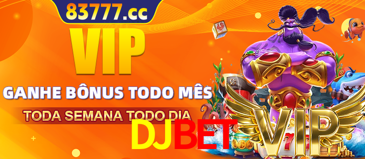 Banner promocional do DJBET oferecendo 100% de recompensas adicionais contínuas para quem fizer o login diário (Daily sign-in), com um mascote de coelho.