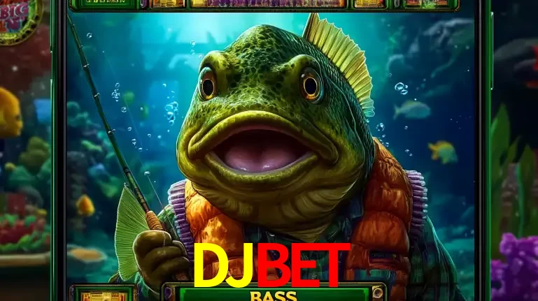 Personagem de peixe pescador do popular jogo de slot com tema de pescaria, uma das emocionantes opções de caça-níqueis para jogar e ganhar no cassino DJBET.